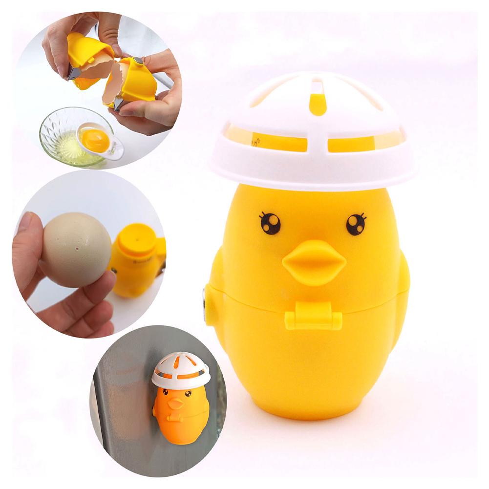 Egg Separator Tool - 4-in-1 Kippenei-kraker Snelle Ei-opener Eierdooier-scheider Schaal-piercer