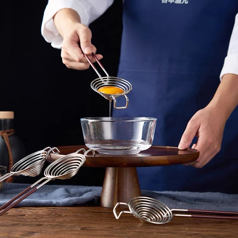 Egg Separator Tool - Ei-eiwit scheider roestvrij staal food-grade commerciële