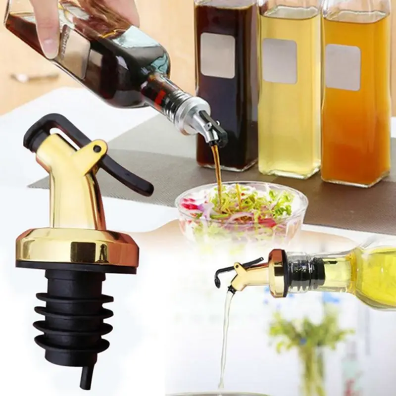 Kitchen Gadgets Gold - Gouden olijfolie tuitjes olie azijn flesstopper