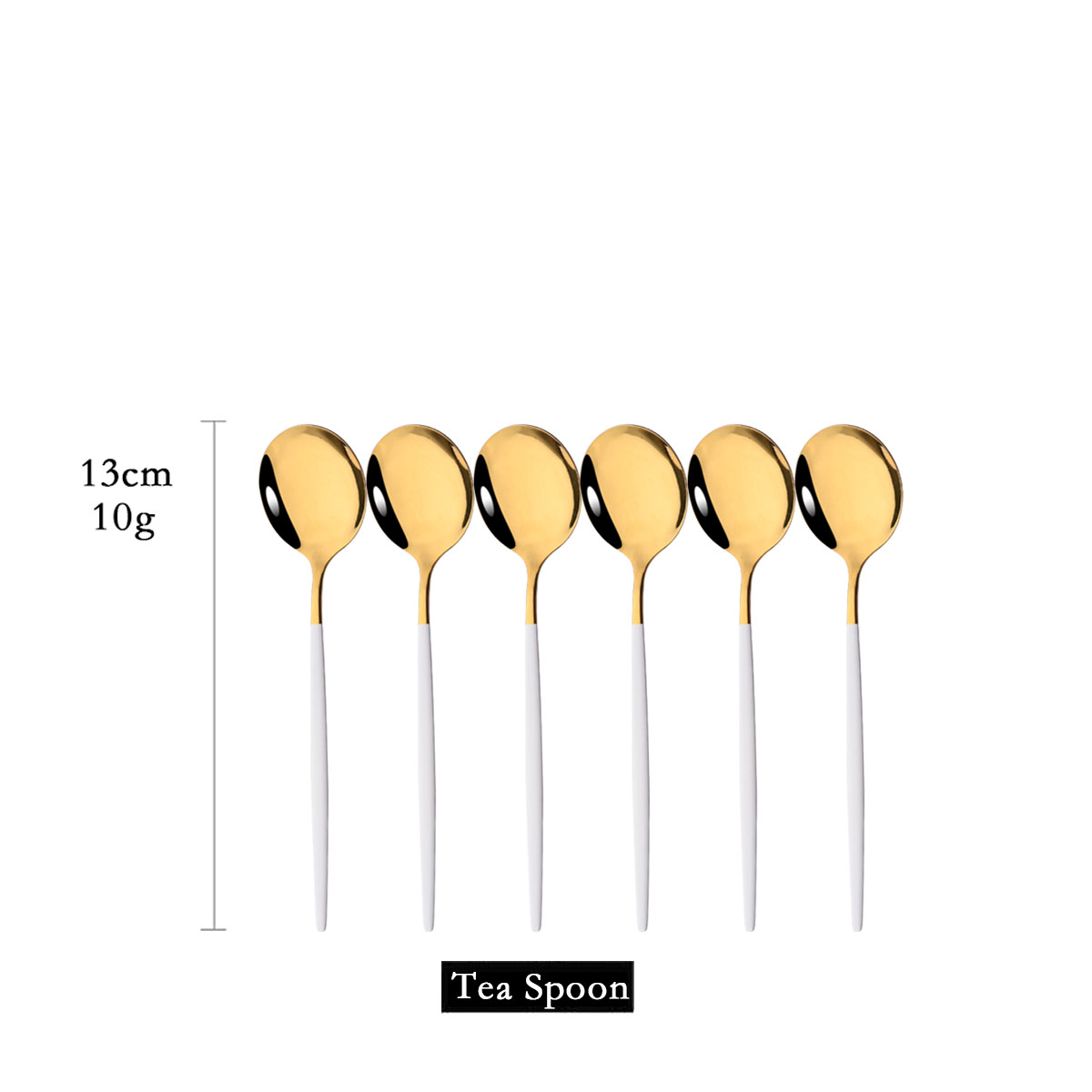 6 stuks spiegel wit goud theel - Kitchen Gadgets Gold recensie en prijs