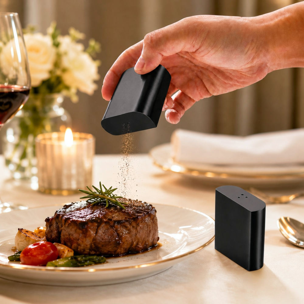 Gouden roestvrijstalen peperst - Kitchen Gadgets Gold recensie en prijs