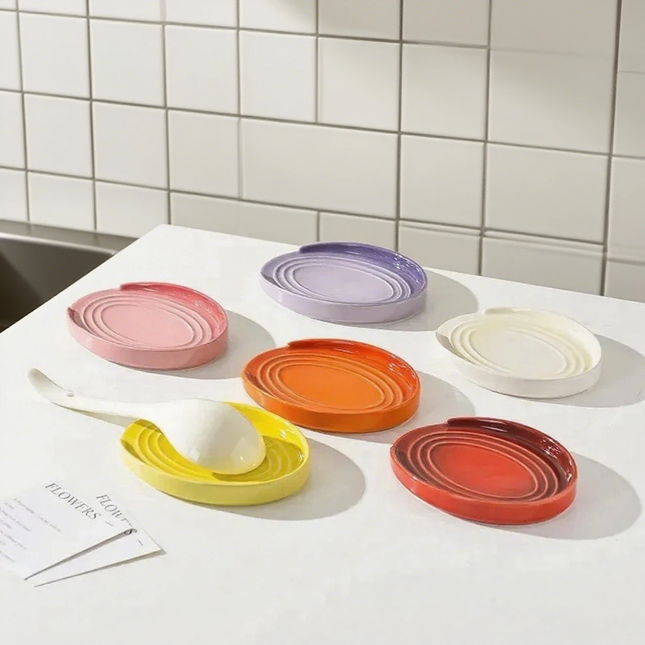 15 cm porseleinen lepelsteun,  - Kitchen Helper Gadgets recensie en prijs